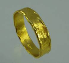 טבעת נישואין זהב טהור שוליים גליות