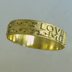 טבעת נישואין לגבר מזהב